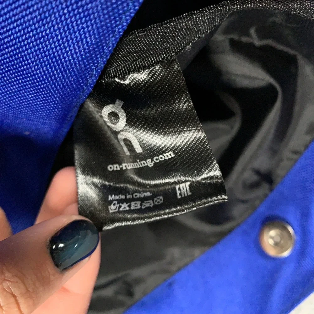 On Running Packable Backpack Unisex OS Blue Drawstring Cinch Sack Gym Bag Gear
